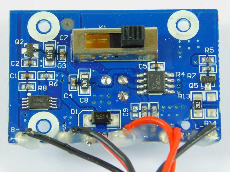 PCB removed from the security light 