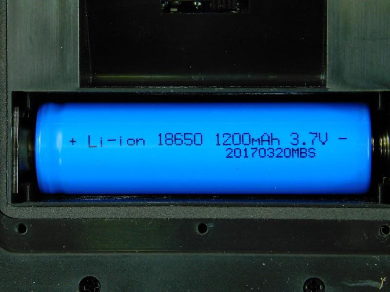 The battery specs as displayed on the battery itself